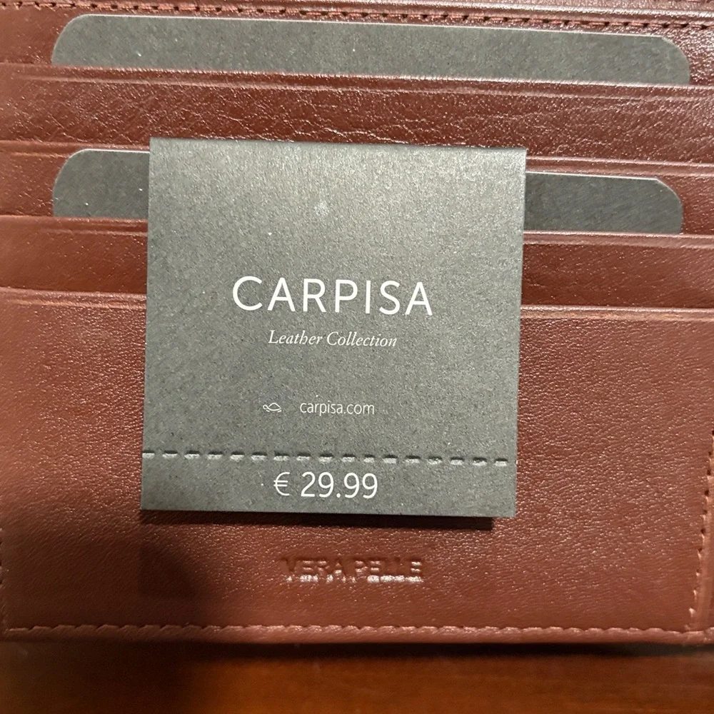 CARPISA Leather Collection Brown Leather Wallet